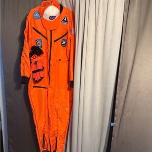 Orange NASA Astronaut Costume with Cap